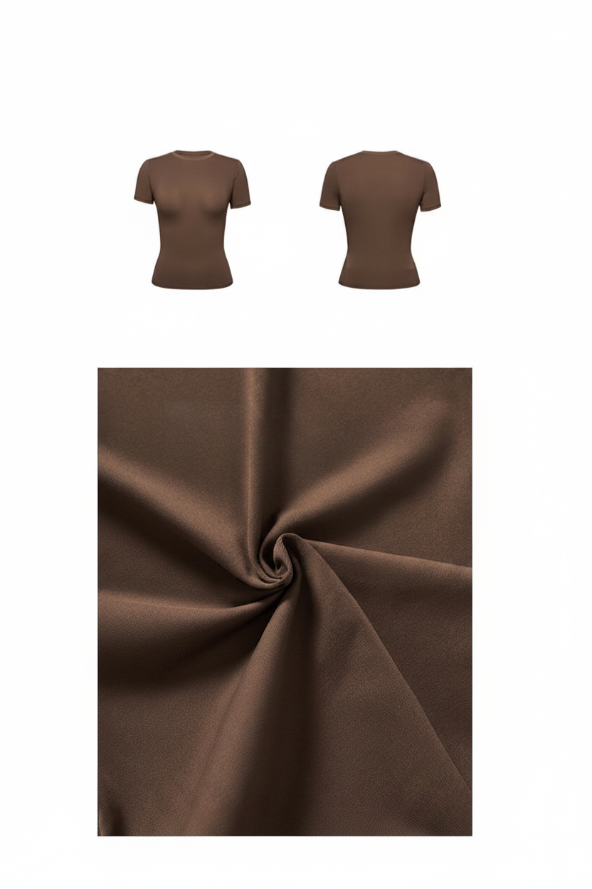 SKXXMSS - Brown Tee (Shaping EFFECT)**PRE-ORDER** (Receive by June 30)