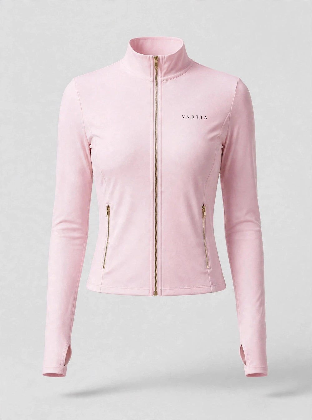 Sculpt - Light Baby Pink Cropped Longsleeve Zip-Up **PRE-ORDER AVAILABLE STARTING OCT 12**