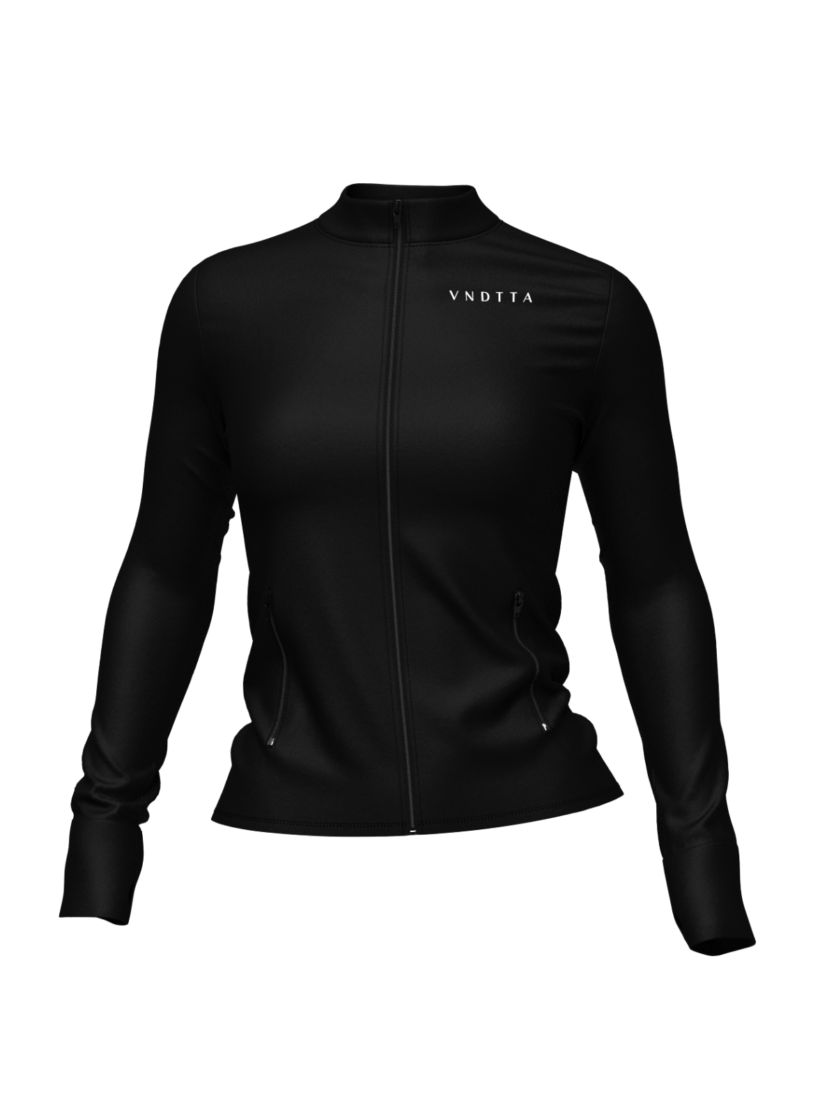 V JET BLACK LONG SLEEVE
