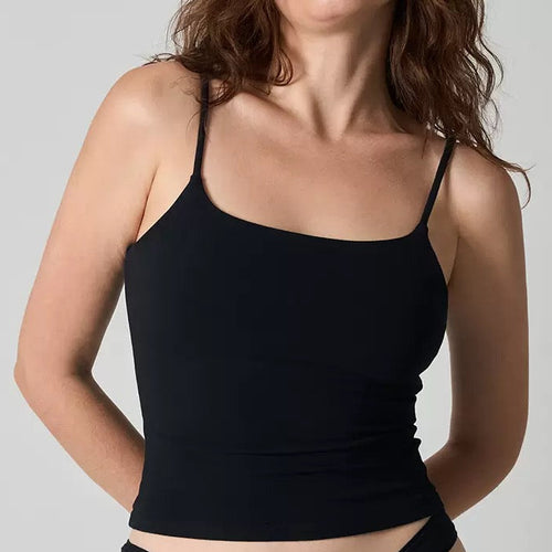 Black V top - adjustable straps (Receive by June 30)