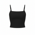 Black V top - adjustable straps (Receive by June 30)