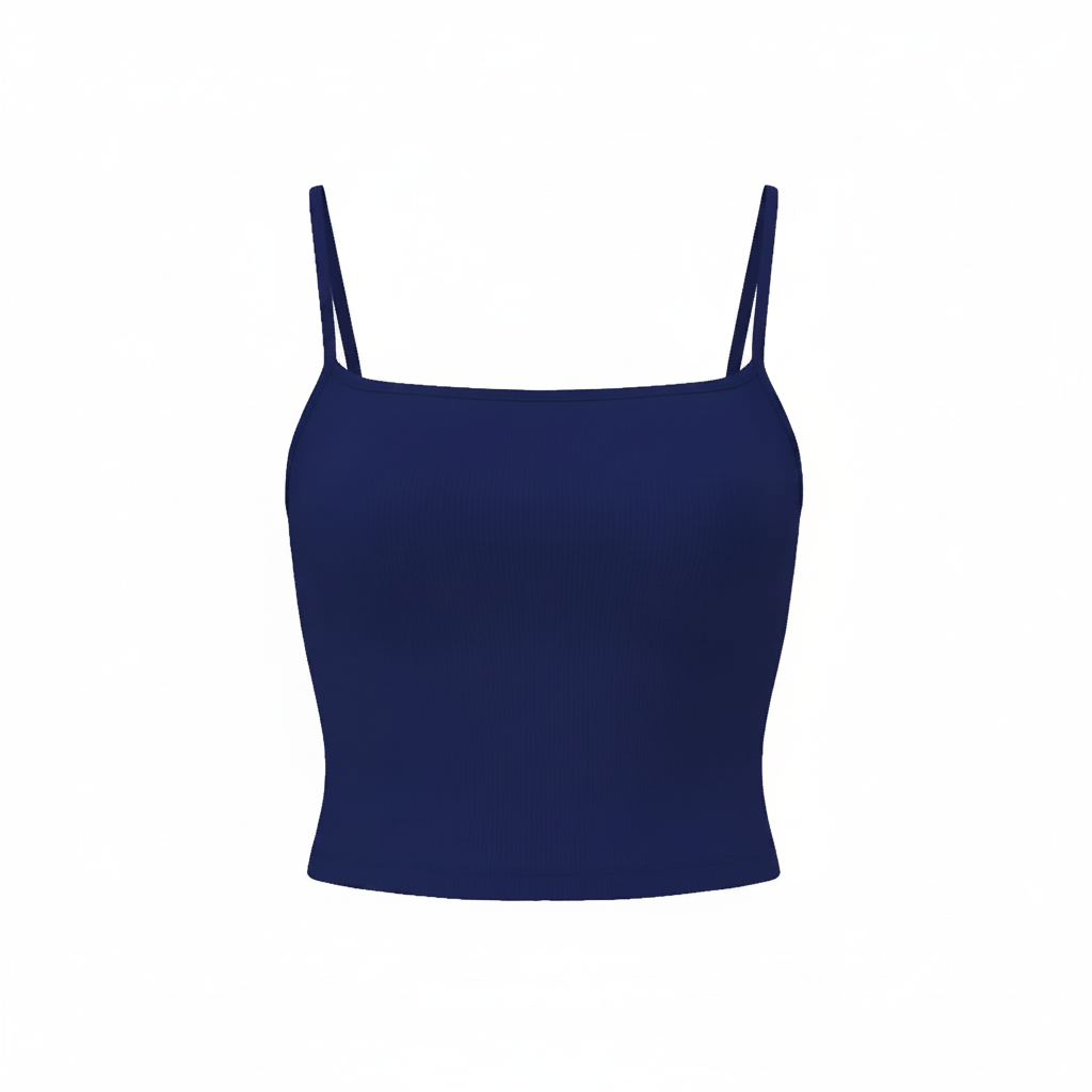 Navy Blue V Top - Adjustable straps (Receive by June 30)