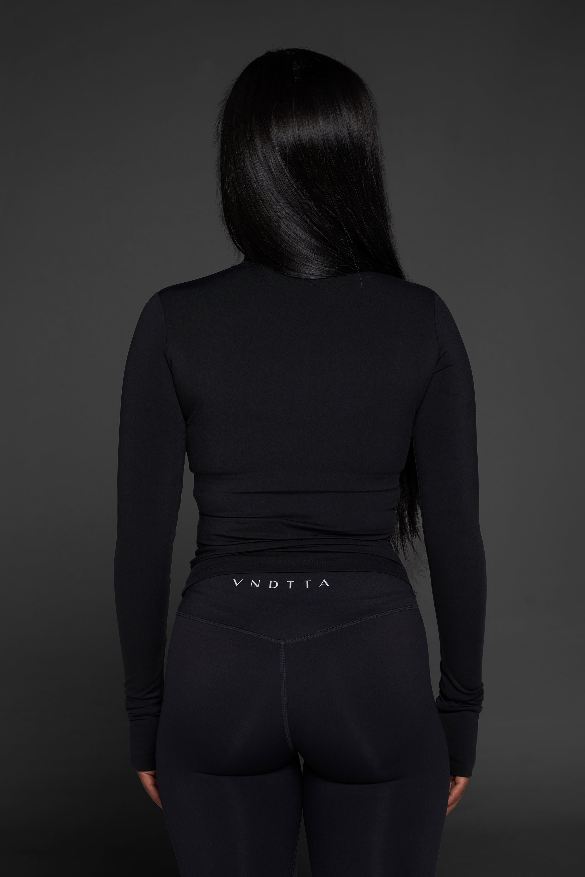 V JET BLACK LONG SLEEVE